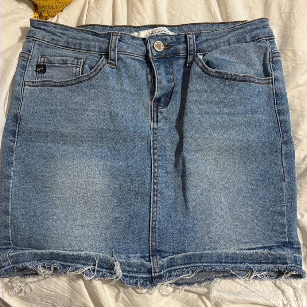 KanCan Blue Denim Mini Skirt